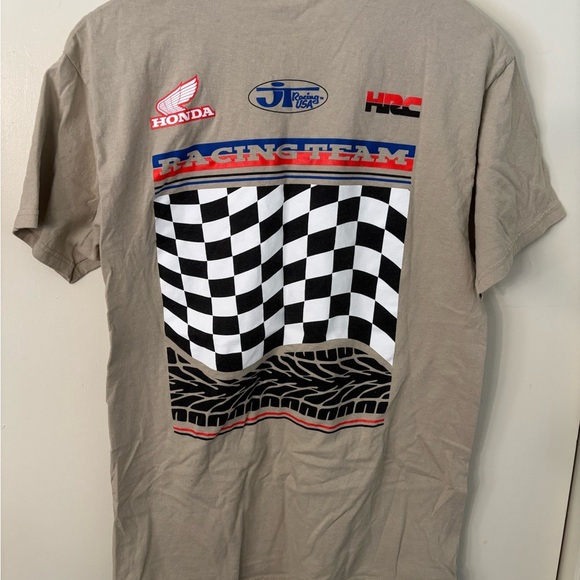 JT and Honda Racing Team Tan T-Shirt - Picture 3 of 3
